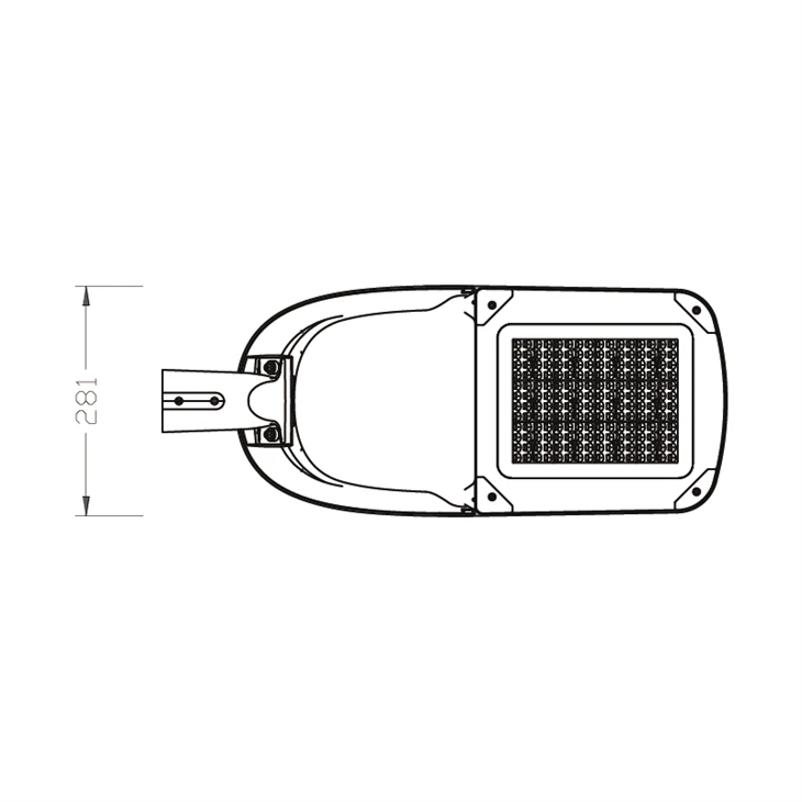 High Quality 180W Aluminum Stand Alone LED Street Light Easy Installation Radar Induction Road IP66 Rated