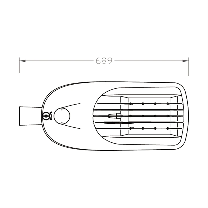 High Quality 180W Aluminum Stand Alone LED Street Light Easy Installation Radar Induction Road IP66 Rated
